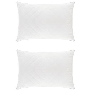 vidaXL Almofada FULDA 2 unid. 60 x 70 cm 100% Plumas de Ganso e penas