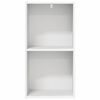 vidaXL Estante com 2 prateleiras 40x30x76,5 cm contraplacado branco