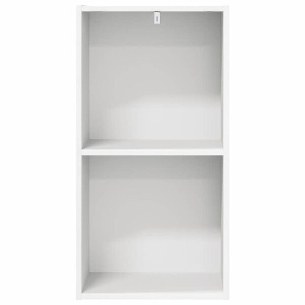 vidaXL Estante com 2 prateleiras 40x30x76,5 cm contraplacado branco