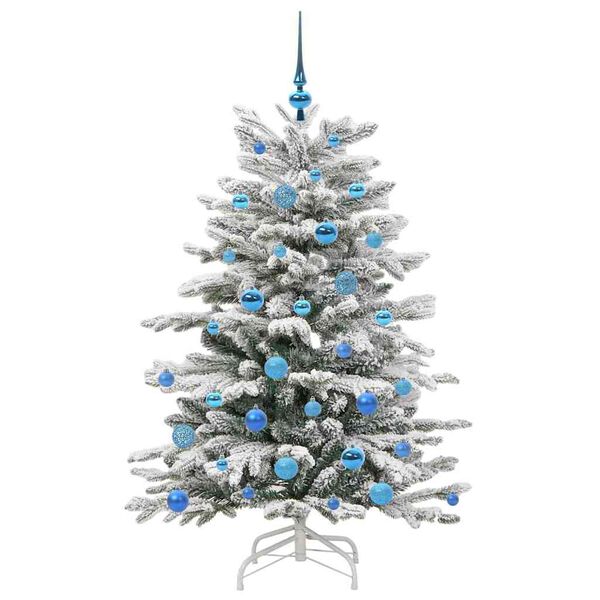 vidaXL Árvore de Natal Articulada Artificial Branco 150 cm PE e PVC
