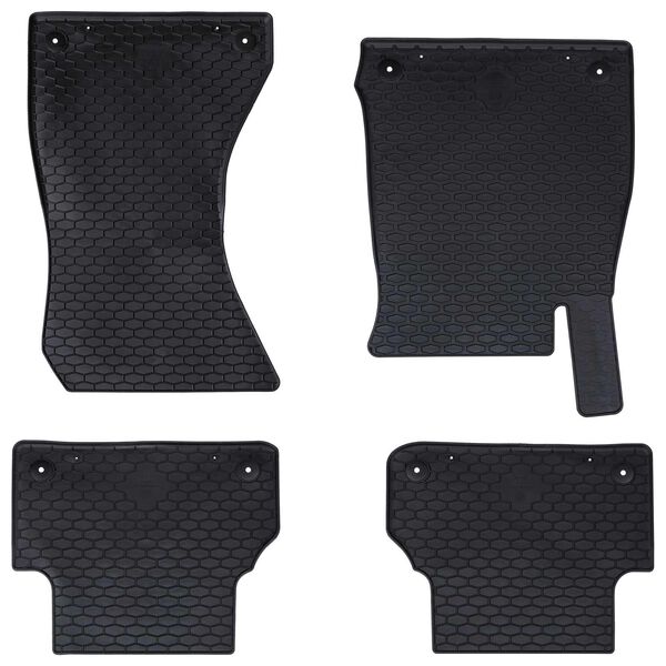 vidaXL Tapete de carro 4 pcs Preto Compat&iacute;vel com Audi A4 B9 2015-2024