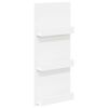 vidaXL Estante de Revistas com prateleira Branco 43 x 11 x 102 cm