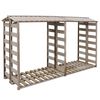 vidaXL Abrigo para arruma&ccedil;&atilde;o de lenha 300x90x176 cm pinho impregnado