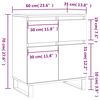 vidaXL Aparador 60x35x70 cm derivados de madeira cinzento sonoma