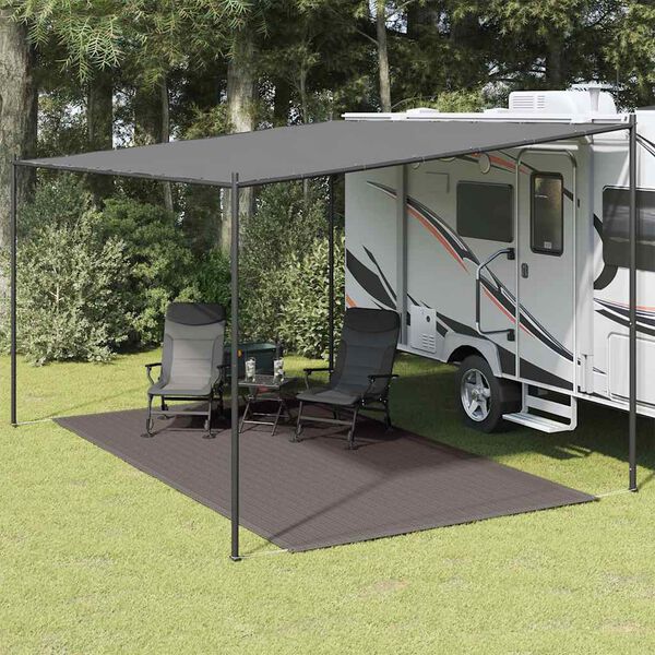 vidaXL Tapete de campismo para tenda 250x350 cm antracite