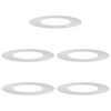 vidaXL adequado para An&eacute;is de &Aacute;rvore Planos 5 pcs Prateado &Oslash;40 / 70 cm