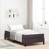 vidaXL Cama Box com colch&atilde;o Marrom Escuro 90 x 190 cm tecido