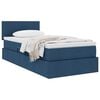 vidaXL Cama com arruma&ccedil;&atilde;o e colch&atilde;o com colch&atilde;o Azul 90 x 190 cm