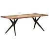vidaXL Mesa de jantar 200x90x76 cm madeira recuperada maci&ccedil;a