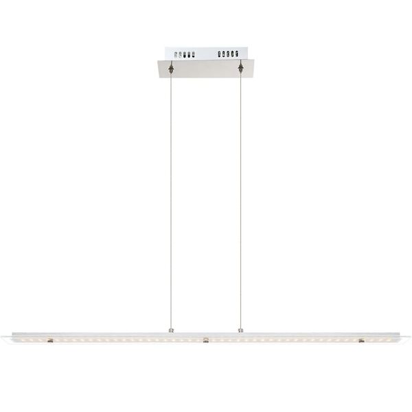 GLOBO Candeeiro suspenso c/ luz LED LIGURIA cromado e vidro 67804-18H