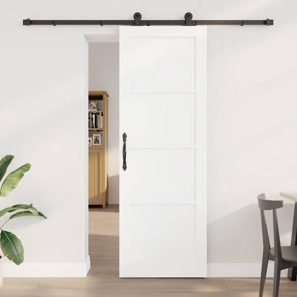vidaXL Porta Deslizante ORKDAL Branco 73,5 x 211 cm
