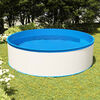 vidaXL Piscina Splasher c/ skimmer suspenso e bomba 350x90cm branco