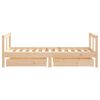 vidaXL Estrutura de cama infantil c/ gavetas 80x160 cm pinho maciço