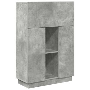 vidaXL Mesa Cinzento 71.5 x 31.5 x 106.5 cm Derivados de Madeira