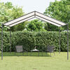 vidaXL Gazebo Branco 4 x 4 x 2,6 m A&ccedil;o e Poli&eacute;ster