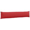 vidaXL Travesseiros de Sof&aacute; 2 pcs Vermelho 200 x 40 cm tecido