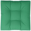 vidaXL Almofad&atilde;o para sof&aacute; de paletes 70x70x12 cm tecido verde