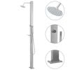 vidaXL Coluna duche de exterior a&ccedil;o inoxid&aacute;vel