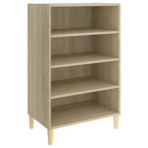 vidaXL Aparador 57x35x90 cm contraplacado cor carvalho sonoma
