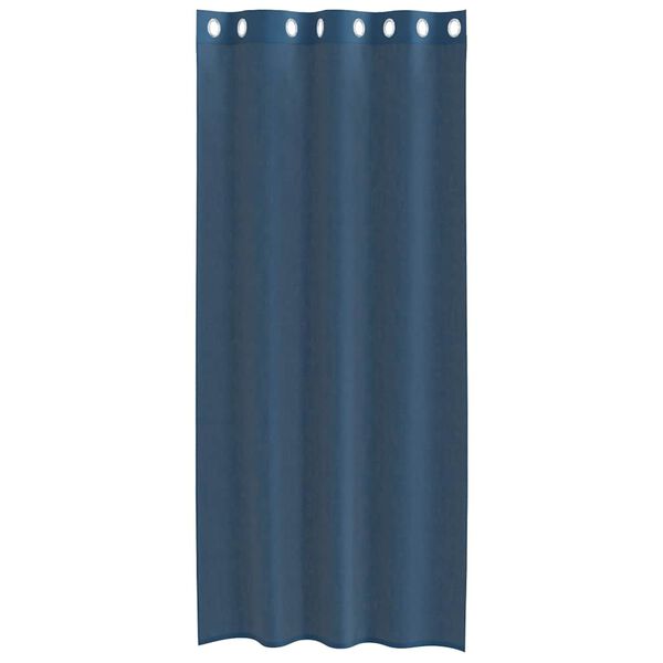 vidaXL Cortinas de voile com ilhós 2 pcs azul real