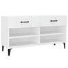 vidaXL Sapateira 102x35x55 cm derivados de madeira branco