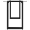 vidaXL Pernas para mesa de jantar estrutura em O 140x60x72 cm