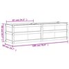 vidaXL Vaso/floreira de jardim 180x50x50cm madeira de pinho impregnada