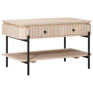 vidaXL Mesa de Caf&eacute; Feita &agrave; M&atilde;o Branco 85 x 45 x 50 cm