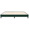 vidaXL Estrutura de cama sem colch&atilde;o 200x220 cm veludo verde-escuro