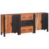 vidaXL Buffet 3 pcs Castanho 55 x 30 x 75 cm Madeira de acácia maciça
