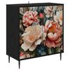 vidaXL Buffet BORNE Carvalho Preto 69 x 33 x 76 cm
