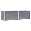 vidaXL Canteiro elevado de jardim a&ccedil;o galvanizado 160x40x45cm cinzento