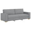 vidaXL Sof&aacute; de 3 lugares cinza claro 220x78x84 cm Tecido