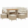 vidaXL Conjunto de Sof&aacute; de Jardim 9 unid. 8-N&uacute;mero de lugares