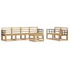 vidaXL Conjunto de Sof&aacute;s para Exterior 7 pcs Branco 59 x 59 x 37 cm