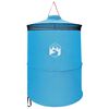 vidaXL Tenda de Banheiro Pop-up com Corda de Pendurar Azul 97 x 126 cm