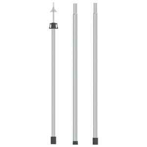 vidaXL Vara para encerado telesc&oacute;pica 102-260 cm alum&iacute;nio