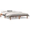 vidaXL Cama sem colch&atilde;o 160x200 cm madeira pinho maci&ccedil;o castanho-mel
