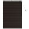 vidaXL Cortina Veneziana Marrom Escuro 110 x 160 cm 35 mm