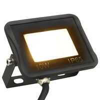 vidaXL Projetor c/ iluminação LED 10 W branco quente