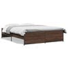vidaXL Estrutura de cama 150x200cm derivados madeira/metal