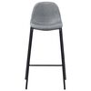 vidaXL 5 pcs conjunto de bar tecido cinzento-claro