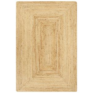 vidaXL Tapete artesanal em juta natural 120x180 cm