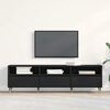 vidaXL Gabinete para TV com gaveta Carvalho Preto 150 x 30 x 44,5 cm