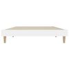 vidaXL Estrutura de cama 90x190 cm derivados de madeira branco