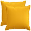 vidaXL Almofada de Lan&ccedil;ar 2 unid. HOUTEN Amarelo Claro 80 x 80 cm