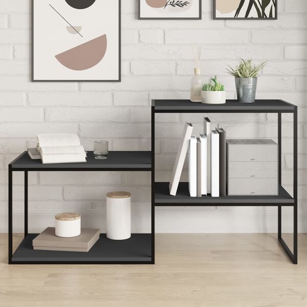 vidaXL Prateleiras para estante 4 pcs 60x40x1,5cm contraplacado cinza