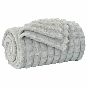 vidaXL Cobertor Cinzeto 150 x 130 cm L&atilde;