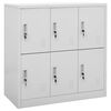 vidaXL Cacifo 90x45x92,5 cm a&ccedil;o cinzento-claro