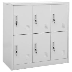 vidaXL Cacifo 90x45x92,5 cm a&ccedil;o cinzento-claro